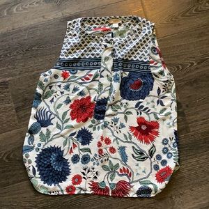 LOFT floral chiffon top